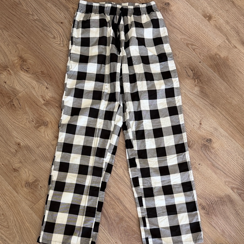 Black and White Buffalo Plaid Lounge Pants